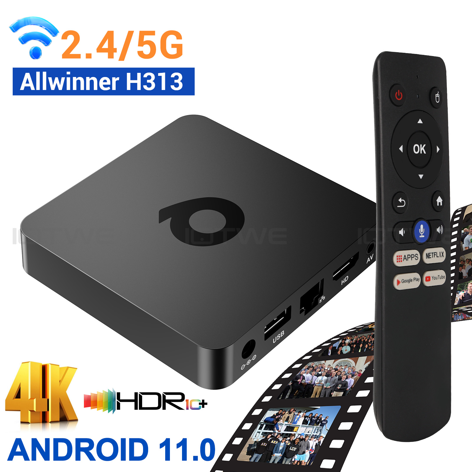 IOTWE T95Q 8K Support Android1 - Radxa Rock 5B 16Gb 评论和价格